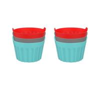 CHAKAE 3/6/9Pcs riutilizzabile grande piccolo stampo aria frittura macchina stampo silicone antiaderente aria frittura forno a microonde tazza di cottura resistente al calore stampo