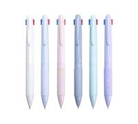 CHAKAE 6 penne a sfera retrattili 4 in 1, multicolori, per ufficio, scuola, studenti