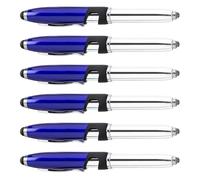CHAKAE 6 Pz/Set 3 In 1 Penna A Sfera A LED Con Pennini Punta Penna di Scrittura Liscia 1.0mm Pennini Forniture Scuola Per Teache