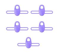 CHAKAE Accessori da pesca in silicone canna da pesca gancio custode esche ganci di sicurezza supporto esche supporto per esche 5 pezzi Canna gancio custode