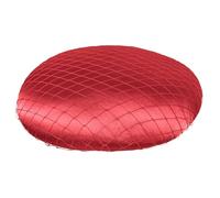 CHAKAE Basi di alta qualità da 15 cm, base in tessuto, per realizzare cappelli da sposa, accessori per capelli da sposa, basi fascinator per acconciature fai da te, Rosso, Taglia unica