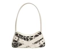 CHAKAE Borsa a tracolla retrò per donna elegante stampa leopardi ascellare ascella femminile maniglia superiore borsa alla moda borsa da donna borsa ascella borsa a spalla all-matching stampa leopardo