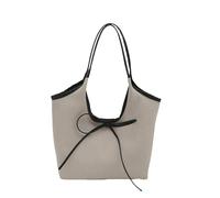 CHAKAE Borsa da scuola per studenti Borsa a tracolla di grande capacità Shopping semplice Fiocchi belli pendolari borse alla moda da donna bella borsa a tracolla All-matching moda tutti i giorni, Nero