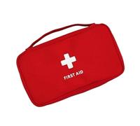 CHAKAE Borsa portaoggetti portatile con manico multiuso per il primo soccorso, organizzata per auto, officina, sport, attività avventura, kit all'aperto per ciclismo, Rosso, Bellezza di massa