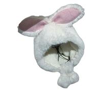 CHAKAE Cappello divertente con orecchie da coniglio, unisex, con orecchie da animale, morbido, caldo, per bambini, adolescenti e adulti, in pile ispessito