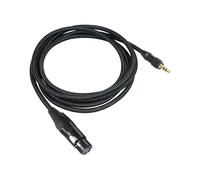 CHAKAE Cavo professionale da 3,5 mm maschio a 3 pin femmina con collegamento dado per microfoni e miscelatori, lunghezza 2,0 m/3,0 m