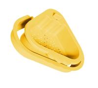 CHAKAE Cestino triangolare per lavello a doppio strato, filtro rimovibile e design compatto ad angolo per una gestione efficiente dei rifiuti, organizer multifunzione da cucina