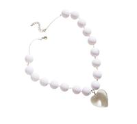 CHAKAE Collana con ciondolo a forma di cuore alla moda, ornamento per la donna moderna alla ricerca di eleganza e stili gioielli alla moda, Misura unica, come descritto, come descritto