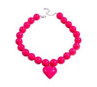 CHAKAE Collana con ciondolo a forma di cuore alla moda, ornamento per la donna moderna alla ricerca di eleganza e stili gioielli alla moda, Misura unica, come descritto, come descritto