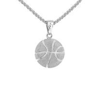 CHAKAE Collana multifunzione con ciondolo a forma di calcio con un tocco di eleganza, adatta per giovani adulti in cerca di individualità e sport, basketball, come descritto, come descritto