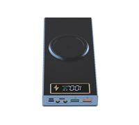 CHAKAE Custodia Power Bank Fai-da-Te con Ricarica Rapida da 22,5 W, Ricarica Wireless da 15 W Scatola portabatterie 8x18650 Schermo di visualizzazione Digitale