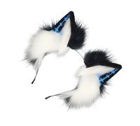CHAKAE Dark Series 2000 Tema Lupo Orecchio Copricapo Morbido Peluche Hairhoop Per Evento di Ruolo Musica Festival Fascia Per Capelli Per Le Donne Ragazza Ornamento Dei Capelli Moda