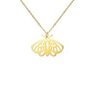 CHAKAE Elegante collana unisex con ciondolo a forma di falena, con intricati disegni di falena, accessorio per il collo portatile, design elegante, Misura unica, come descritto, come descritto