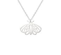 CHAKAE Elegante collana unisex con ciondolo a forma di falena, con intricati disegni di falena, accessorio per il collo portatile, design elegante, Misura unica, come descritto, come descritto