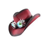 CHAKAE Elegante occhiali Jazzy Hat Cosplay Costume Tutti Corrispondenti Panama Cappello Stage Artisti Jazzy Adulto Danza Accessorio Moda