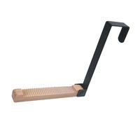 CHAKAE Ganci multiuso sopra la porta appendiabiti pieghevole in legno con strisce antiscivolo Rack di asciugatura salvaspazio per camera da letto bagno Gancio pieghevole per porta per riporre il bagno