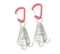 CHAKAE Octopuses Deck Peg Pali per tenda Pali in legno Gaps Fissaggio Chiodi con molla Tenda Vento Corda Gancio Polpi Corda Vento Fibbia di Fissaggio Fibbia Attrezzatura da Campeggio