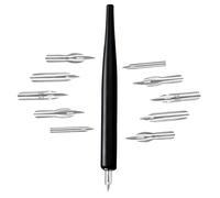 CHAKAE Portapenne con 5 punte intercambiabili, in legno, per calligrafia, per scrivere, disegnare, illustrazioni artistiche, scrittura per disegnare e fare schizzi