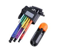 CHAKAE Set di 9 chiavi a brugola esagonali a braccio lungo per viti a testa esagonale Strumento di riparazione per biciclette Chiave di riparazione