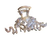 CHAKAE Shining Dragon Shape Hair Claw Hot Girls Cheongsam stile cinese drago coda di cavallo clip per capelli per donna