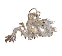 CHAKAE Shining Dragon Shape Hair Claw Hot Girls Cheongsam stile cinese drago coda di cavallo clip per capelli per donna