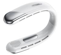 CHAKAE Ventola a collo regolabile a 5 velocità senza lama ricaricabile con display digitale gadget di raffreddamento per adulti e bambini ergonomico