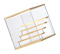 CHAKAE Vetrina acrilica antipolvere piccola scatola di esposizione dei giocattoli trasparente vetrina del cubo di immagazzinaggio adatta per l'esposizione di oggetti da collezione scatola di