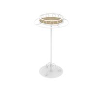 CHAKEUZND Appendiabiti rotondo, Appendiabiti girevole in metallo con puntale rotondo dorato, espositore for abiti indipendente da 23,6-31,5 pollici for boutique al dettaglio e camere da letto