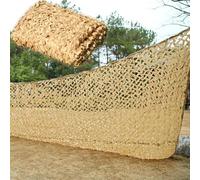 CHAKEUZND Copriauto in Rete Mimetica Parasole, Rete Mimetica for Recinzione da Giardino, Gazebo, Posto Auto Coperto, Sabbia, Diverse Misure(6X6M)