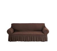 CHAKEUZND copridivano con gonna, copridivani, Copridivano con gonna in rete elastica a bolle alte, 1/2/3/4 posti, multicolore(Coffee,2 seater)