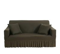 CHAKEUZND copridivano con gonna, copridivani, Copridivano e copripoltrona con gonna elastica in seersucker multicolore, diverse misure(Green,1-seat 90-140cm)