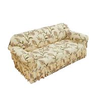 CHAKEUZND copridivano con gonna, copridivani, Copridivano elastico stampato con gonna multicolore, diverse misure(Color 08,1seater(90-140cm))