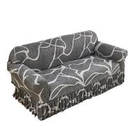 CHAKEUZND copridivano con gonna, copridivani, Copridivano elastico stampato con gonna multicolore, diverse misure(Color 03,2seater(145-185cm))