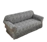 CHAKEUZND copridivano con gonna, copridivani, Copridivano elastico stampato con gonna multicolore, diverse misure(Color 02,1seater(90-140cm))