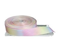 CHAKEUZND Decorazioni per Torte Arcobaleno, Nastro Grosgrain Multicolore 25-100 Yards(40mm Rib Rainbow,25yards)