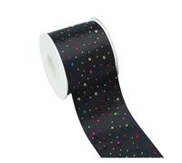 CHAKEUZND Decorazioni per Torte Arcobaleno, Nastro Grosgrain Multicolore 75 mm x 5 Iarde Confezione da 14(Color5)