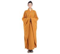 CHAKEUZND Mantello, Abito da Monaco, Abito da Monaco del Tempio Shaolin Multicolore, Diverse Taglie(Beige,38)