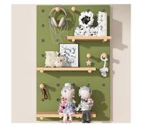 CHAKEUZND Organizer da cucina con pannello forato, Kit organizer for pannello forato con ganci multicolore, diverse misure(Green,40x60cm/15.74x23.62in)