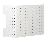 CHAKEUZND Organizer da cucina con pannello forato, Kit organizer for pannello forato in metallo da parete, bianco, diverse misure(38x20x40cm)