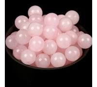 CHAKEUZND Perline di Perle finte Tinte, Perline di Pietra Rotonde sciolte Multicolore Diverse Dimensioni for la creazione Gioielli Fai da Te(Rose Quartz,10mm 36 to 37pcs)