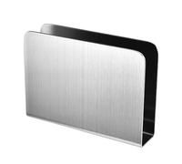 CHAKEUZND Regalo per la Festa del papà Porta tovaglioli Porta tovaglioli in Acciaio Inossidabile Argento/Oro 1/2 Pezzi(Square Silver,W:12.8*D:2.8*H:9cm 1pcs)