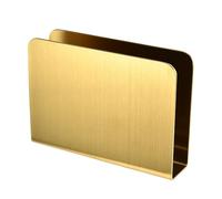 CHAKEUZND Regalo per la Festa del papà Porta tovaglioli Porta tovaglioli in Acciaio Inossidabile Argento/Oro 1/2 Pezzi(Square Gold,W:12.8*D:2.8*H:9cm 2pcs)