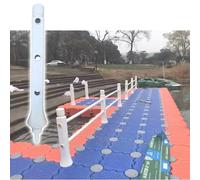 CHAKEUZND Robusta Piattaforma da Pesca, Kit for pontile Galleggiante ad Alta capacità di carico - Piattaforma Portatile Antiscivolo in HDPE