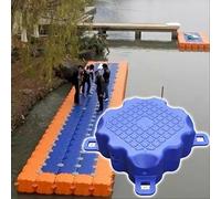 CHAKEUZND Robusta Piattaforma da Pesca, Kit for pontile Galleggiante ad Alta capacità di carico - Piattaforma in HDPE Antiscivolo