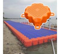 CHAKEUZND Robusta Piattaforma da Pesca, Pontile Galleggiante for la Pesca ad Alta capacità, molo Portatile di carico(Orange,S)