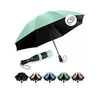 Chakipee Ombrello Pieghevole Pioggia Antivento UV da Viaggio - Ombrelli inverso Portatile per donna Automatico Apri Chiudi, Rivestimento in 210T Apertura 97 cm 8 Stecche