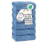 Chakir Turkish Linens Asciugamani turchi di alta qualità, 100% cotone di alta qualità, morbidi e assorbenti (6 pezzi, legno di wedge)