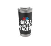 Chakra allineati da placebo divertente Bicchiere termico in acciaio inox doppia parete