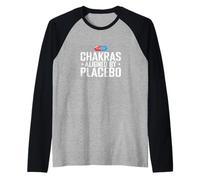 Chakra allineati da Placebo Divertente Maglia con Maniche Raglan
