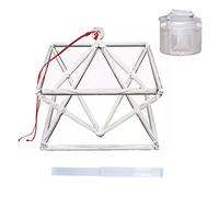 Chakra Cristallo di Quarzo otticamente Trasparente Che Canta Merkaba Pyramid Healing Strumento Musicale con Borsa ， miglior Regalo for la Meditazione e la Preghiera (Size : 8 inch And Bag)